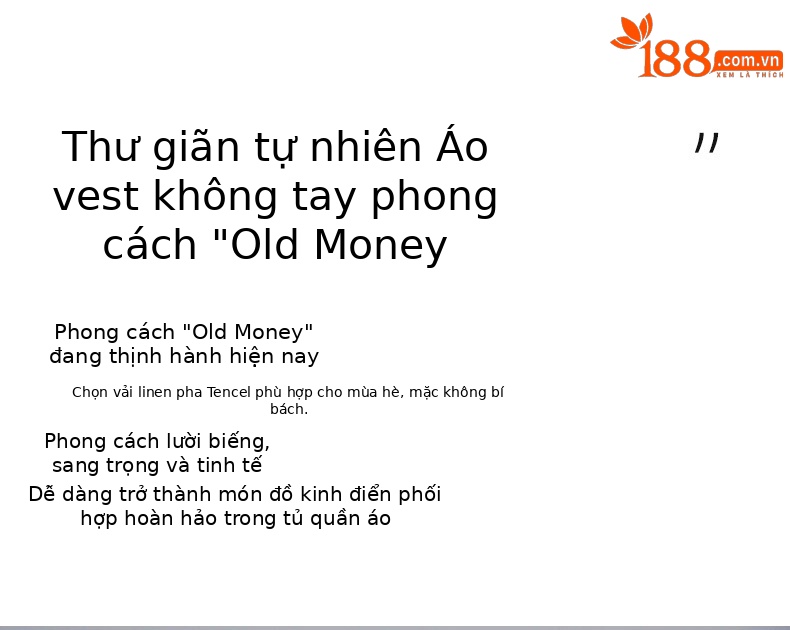 Áo vest gile nữ ngắn tay phong cách cổ điển chất liệu lanh Tencel — Gai Thật Màu chi tiết 3