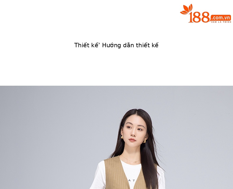 Áo vest gile nữ ngắn tay phong cách cổ điển chất liệu lanh Tencel — Gai Thật Màu chi tiết 9