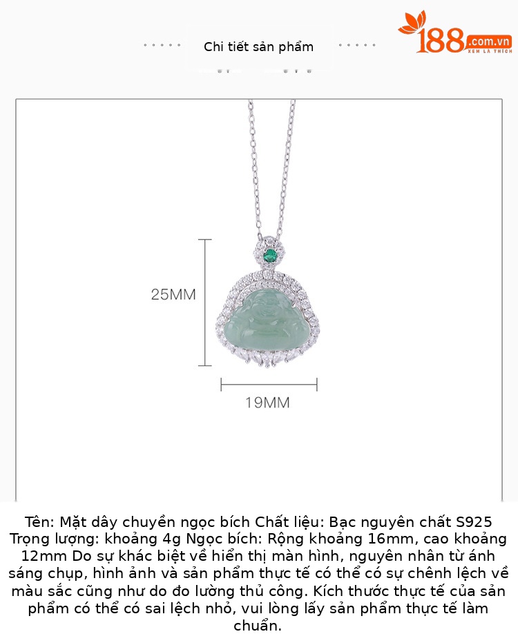 Mặt dây chuyền bạc S925 hình Phật Di Lặc phong cách cổ điển Trung Hoa — Mặt dây chuyền đơn (không có dây chuyền) chi tiết 2