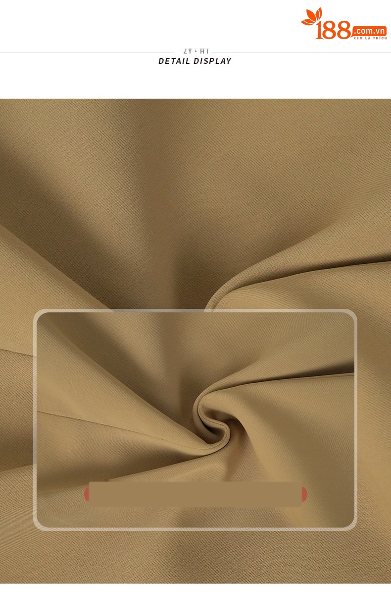 Đầm blazer nữ cổ điển Pháp cổ ve họa tiết hoa eo thon ôm dáng — Màu camel chi tiết 1