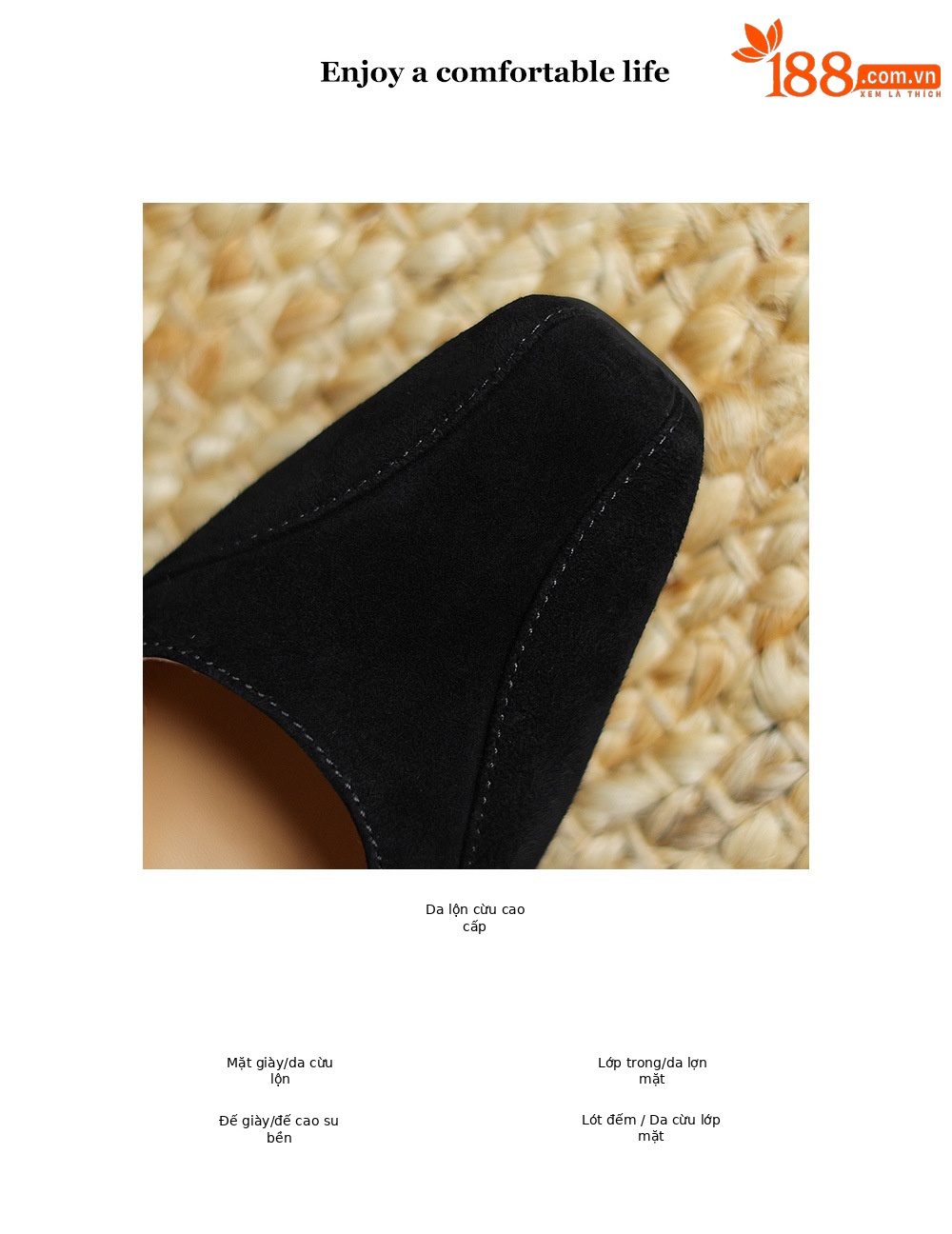 Giày Mary Jane nữ quai ngang đế xuồng phong cách Hàn Quốc retro — Màu nâu chi tiết 5