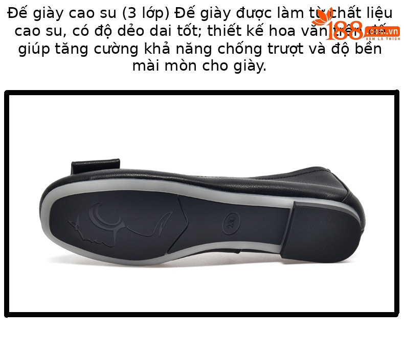 Giày lười nữ da thật mũi tròn đế mềm mùa xuân hè — Màu đen chi tiết 12