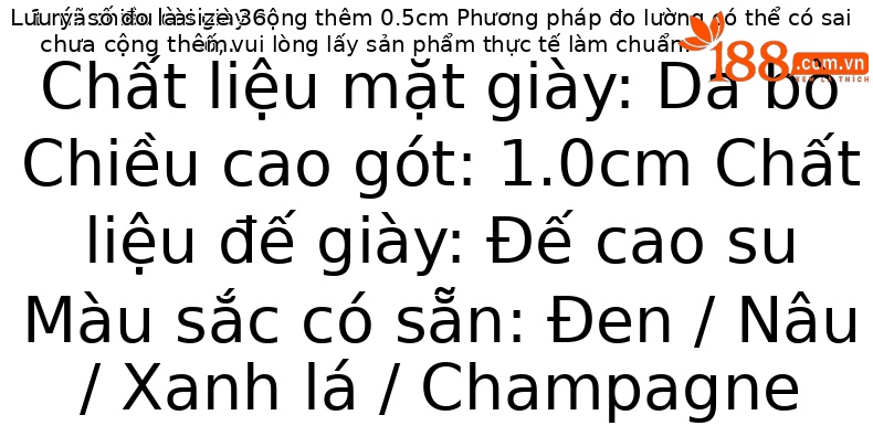 Giày bệt nữ mũi tròn da thật đế mềm miệng nông kiểu lười — Màu nâu chi tiết 3