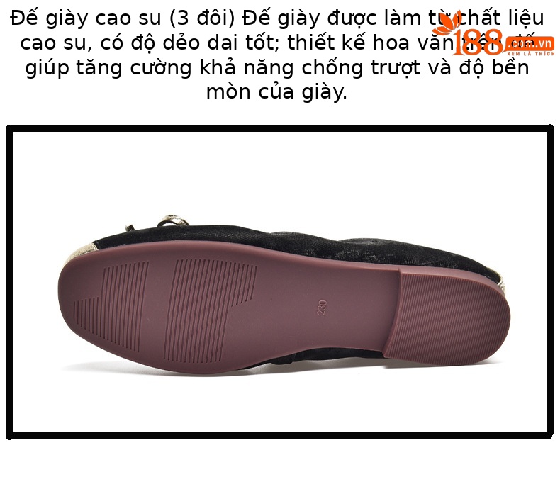 Giày bệt nữ mũi tròn da thật đế mềm miệng nông kiểu lười — Màu nâu chi tiết 12