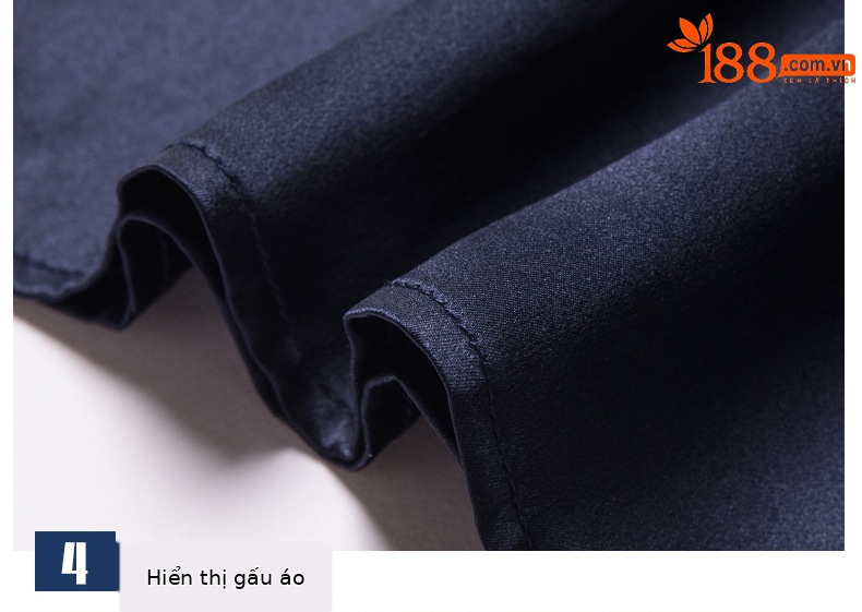 Áo sơ mi ngắn tay lụa dâu tằm cao cấp không nhăn, không cần ủi, mỏng nhẹ mùa hè — Trắng 777 chi tiết 26