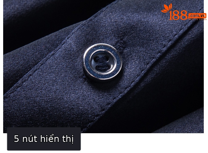 Áo sơ mi ngắn tay lụa dâu tằm cao cấp không nhăn, không cần ủi, mỏng nhẹ mùa hè — Trắng 777 chi tiết 27
