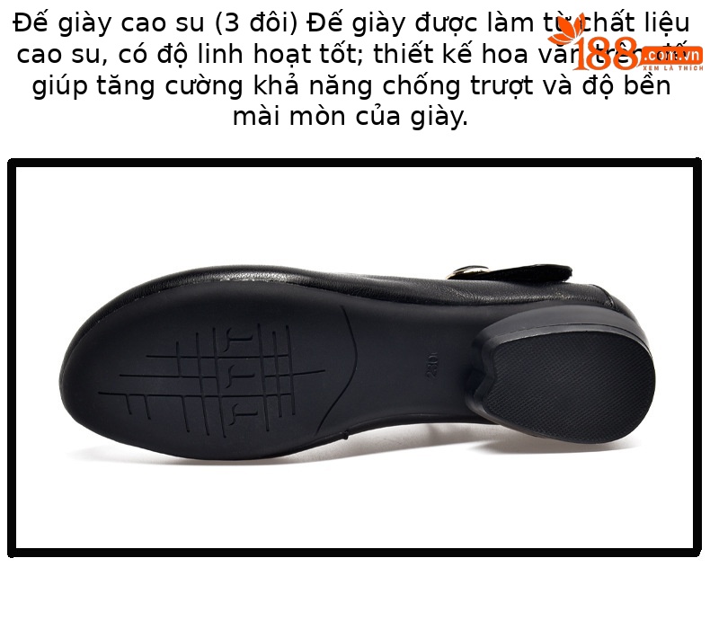 Giày bệt nữ mũi tròn da mềm miệng nông phong cách mùa xuân hè — Màu đen chi tiết 12