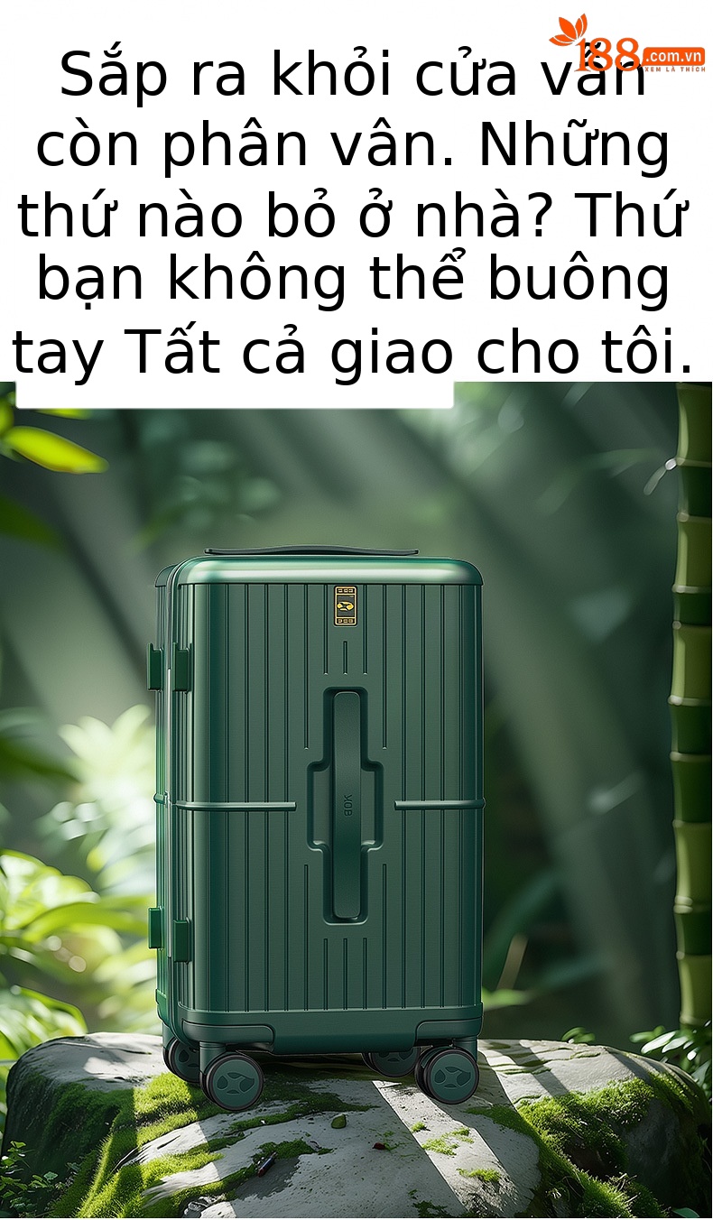 Vali kéo nhựa PC dung tích lớn màu macaron — tre xanh chi tiết 7