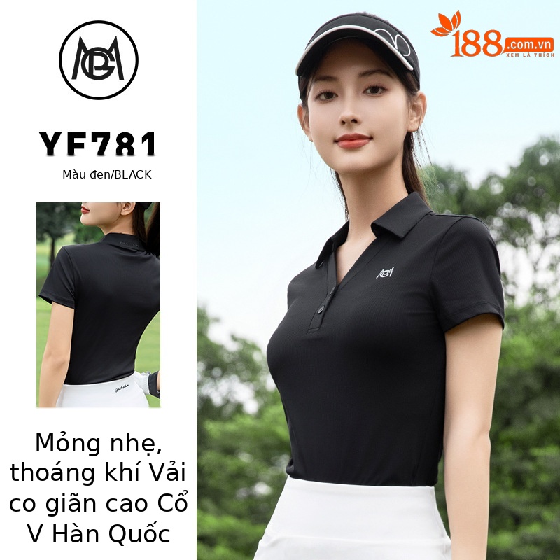 YF781-Áo đen [Hàn Quốc cổ chữ V/đàn hồi cao và mềm mại/mỏng và thoáng khí]