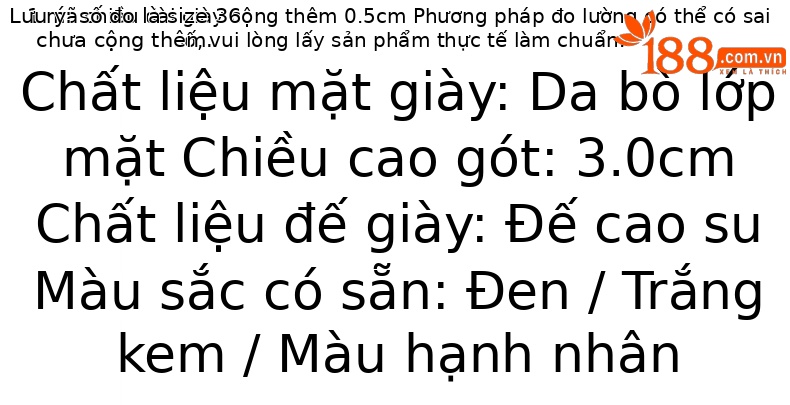 Giày lười nữ da thật đế thấp mũi nhọn miệng nông — màu đen chi tiết 3