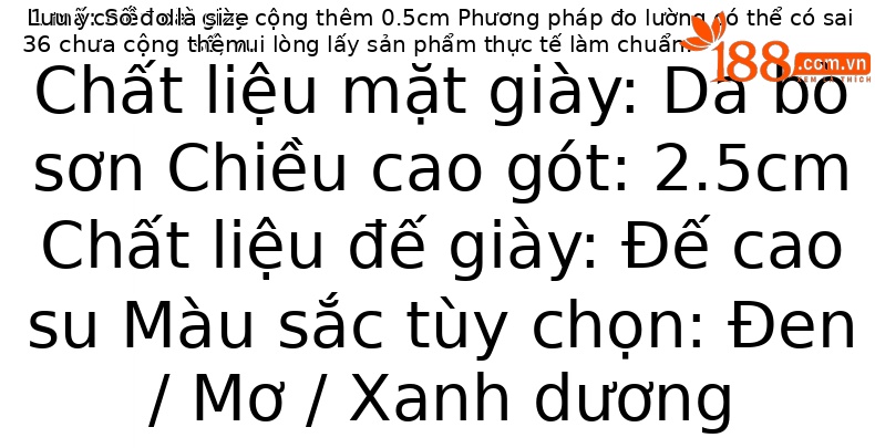 Giày lười nữ da bóng mũi tròn đế bệt mềm miệng nông — Màu đen chi tiết 3