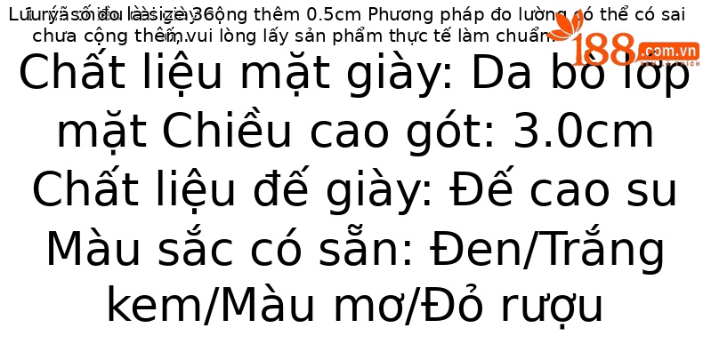 Giày lười da nữ mũi nhọn đế mềm gót thấp — Màu đen chi tiết 3