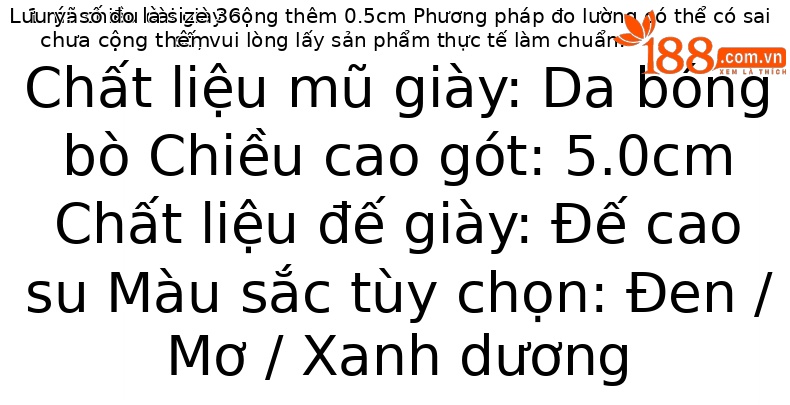 Giày cao gót nữ mũi nhọn gót vuông da bóng kiểu xuân hè — Màu đen chi tiết 3