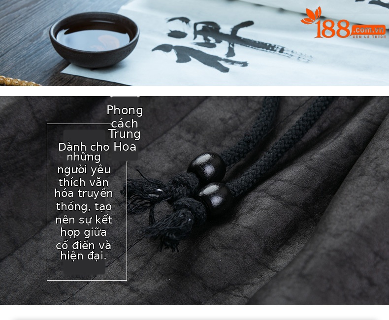Quần short nam cạp chun dáng 5 phân chất lụa tơ tằm mềm mại kiểu Trung Quốc chi tiết 2