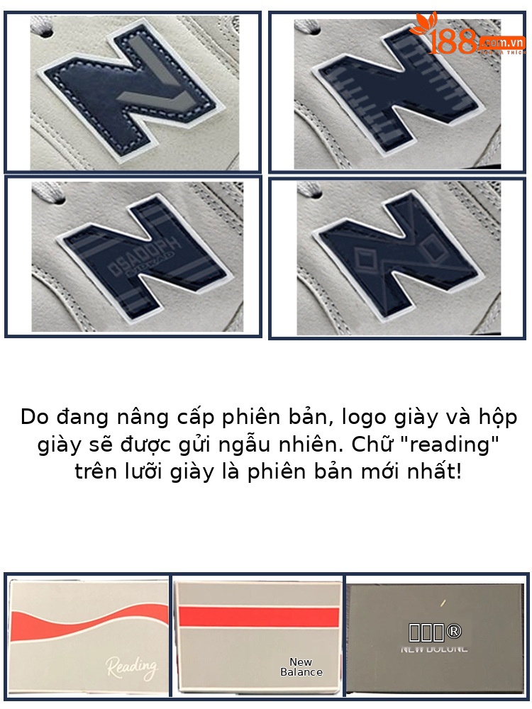 Giày thể thao chạy bộ nữ Balance Cool Run phối màu đơn giản dễ phối đồ — 574-2 trắng xám đỏ chi tiết 2
