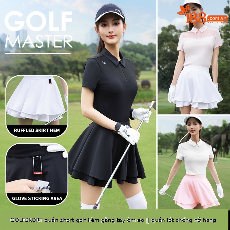 Váy tennis nữ xếp ly golf mùa xuân hè vải jacquard mát lạnh — QZ113 váy hoa sen đen [vải jacquard/miếng dán găng tay/legging chống chói], QZ113 váy hoa sen hồng [vải jacquard/miếng dán găng tay/legging chống chói], QZ113 váy hoa sen trắng [vải jacquard/miếng dán găng tay/legging chống chói]