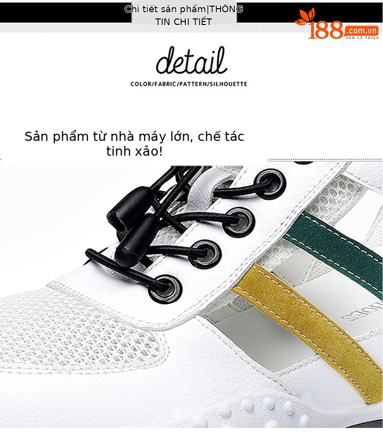 Sandal da mềm nữ bít mũi đế bằng chống trượt thoáng khí mùa xuân hè — LJ 58116 mét nâu rỗng, JST 1111 trắng xanh lá rỗng, LJ 1070 mặt lưới trắng, LJ 1062 rỗng trắng và đen chi tiết 15