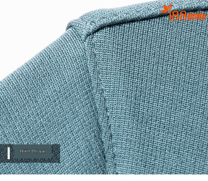 Áo polo nam cổ bẻ tay ngắn chất liệu tơ tằm mềm mịn, form thoải mái mùa hè — Màu xanh lá 25088 chi tiết 15