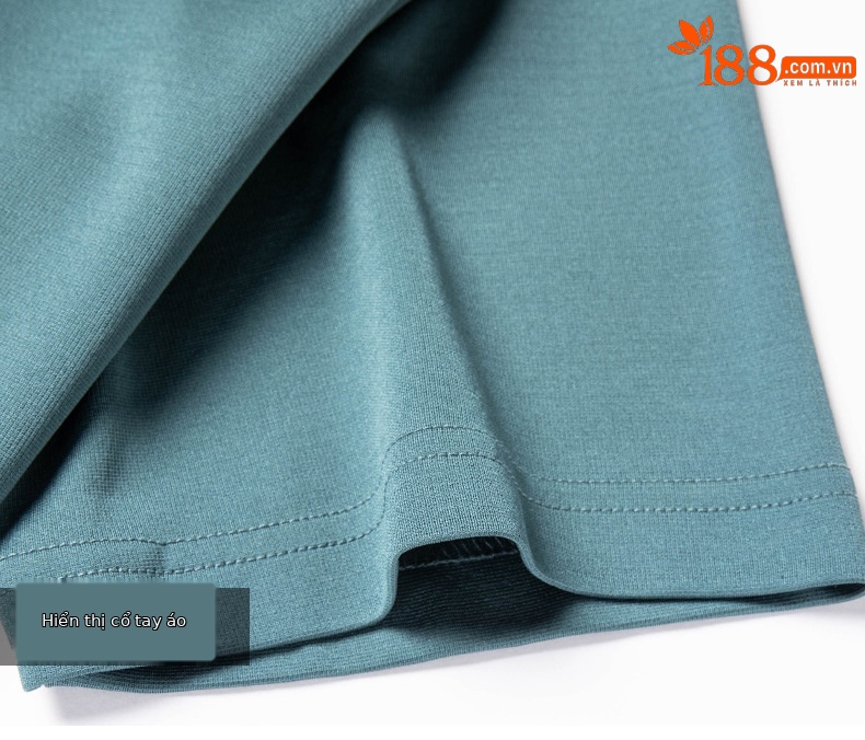 Áo polo nam cổ bẻ tay ngắn chất liệu tơ tằm mềm mịn, form thoải mái mùa hè — Màu xanh lá 25088 chi tiết 17
