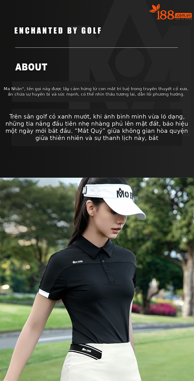 Áo thun golf nữ tay ngắn phối váy ngắn thể thao — Áo trắng [lưới thoáng khí tay vai/vải mát nhẹ/eo thon gọn] M25YF036, Áo đen [lưới thoáng khí tay vai/vải mát nhẹ/eo thon gọn] M25YF036, Áo màu ngỗng sữa [lưới thoáng khí tay vai/vải mát nhẹ/eo thon gọn] M25YF036 chi tiết 3