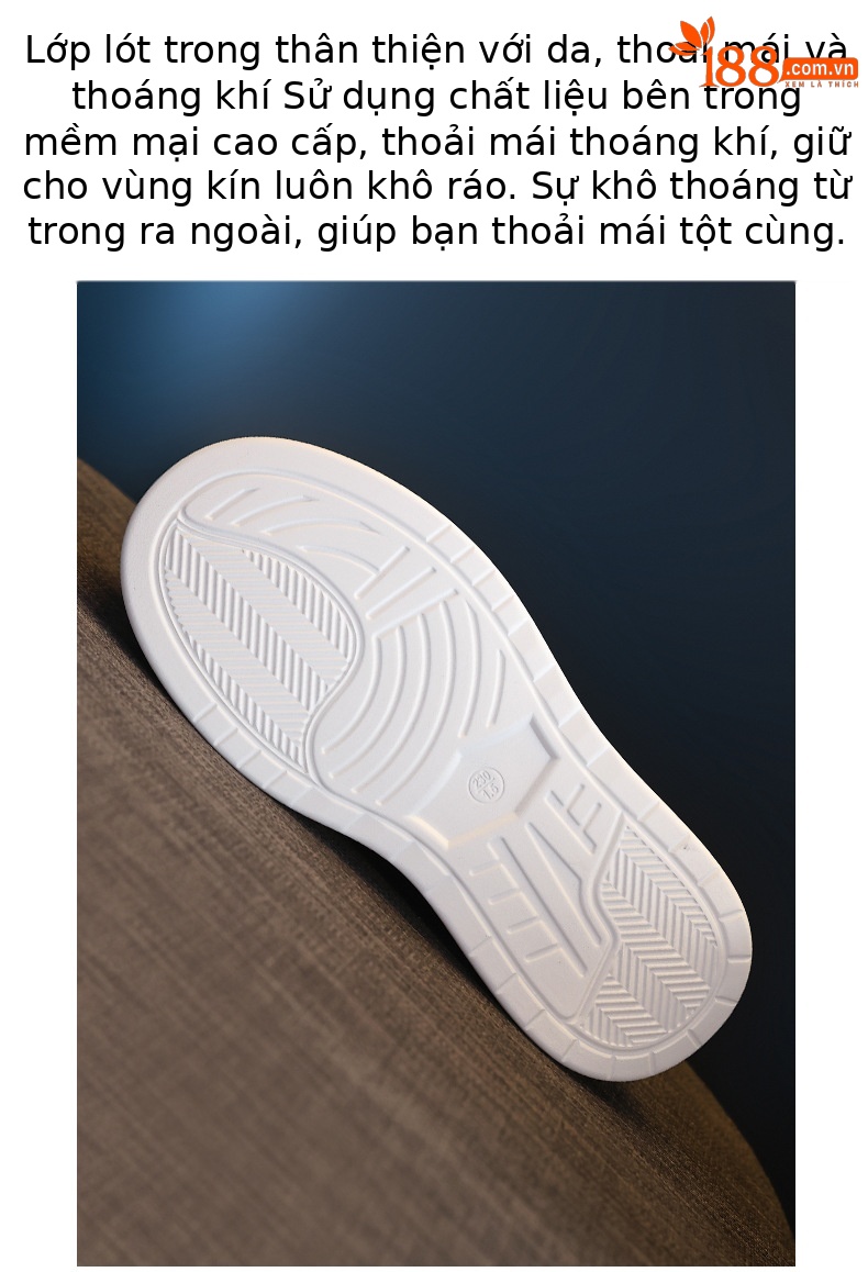 Giày slip-on nữ đế dày tăng chiều cao, mũi tròn bít, dáng lười xỏ ngón, màu trắng dễ phối — Màu trắng chi tiết 7