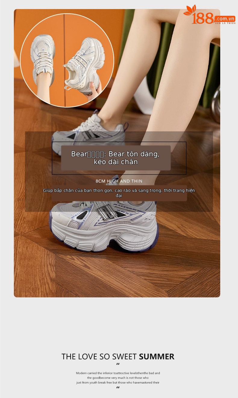 Giày sandal cao gót nữ hở mũi lưới đế dày phong cách Hàn Quốc — Len tinh khiết, Xám chi tiết 9
