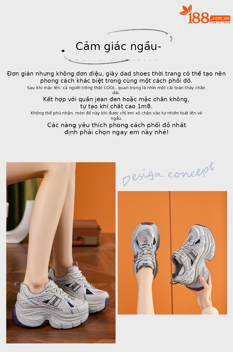 Giày sandal cao gót nữ hở mũi lưới đế dày phong cách Hàn Quốc — Len tinh khiết, Xám chi tiết 4