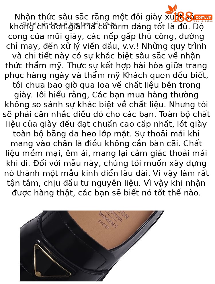 Giày lười nữ mũi tròn một chân miệng sâu gót thấp da lộn thời trang — Màu nâu, Màu đen, Màu mơ chi tiết 6