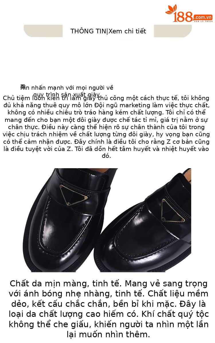 Giày lười nữ mũi tròn một chân miệng sâu gót thấp da lộn thời trang — Màu nâu, Màu đen, Màu mơ chi tiết 3