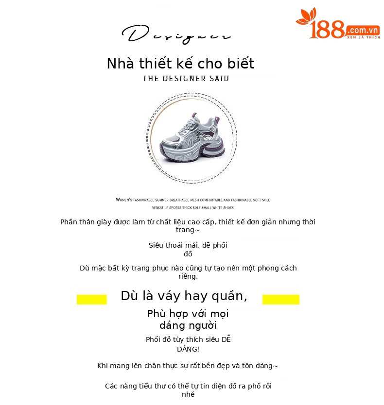 Giày sneaker nữ đế dày tăng chiều cao lưới thoáng khí phong cách dad shoes mùa hè 2026 — Mạng kép màu tím M2821, Mạng đôi màu vàng M2821, M2821-1 màu tím xuyên lưới, M2821-1 màu vàng xuyên qua lưới chi tiết 4
