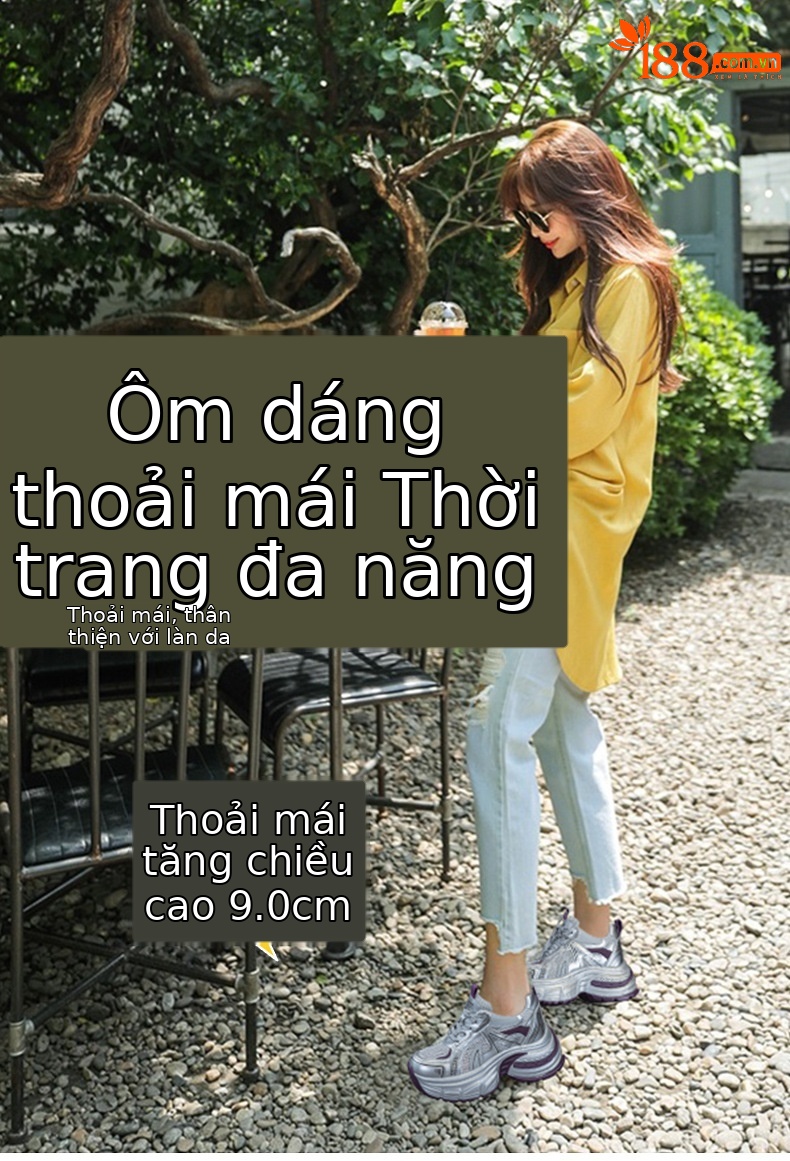 Giày sneaker nữ đế dày tăng chiều cao lưới thoáng khí phong cách dad shoes mùa hè 2026 — Mạng kép màu tím M2821, Mạng đôi màu vàng M2821, M2821-1 màu tím xuyên lưới, M2821-1 màu vàng xuyên qua lưới chi tiết 1