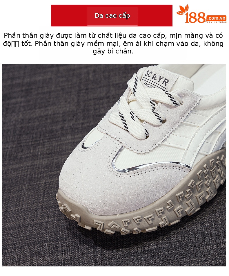 Giày sneaker nữ đế dày phong cách Đức miệng nông thời trang đa năng hè 2026 — M2822 màu vàng, M2822 Màu tím, M2822 màu be chi tiết 6