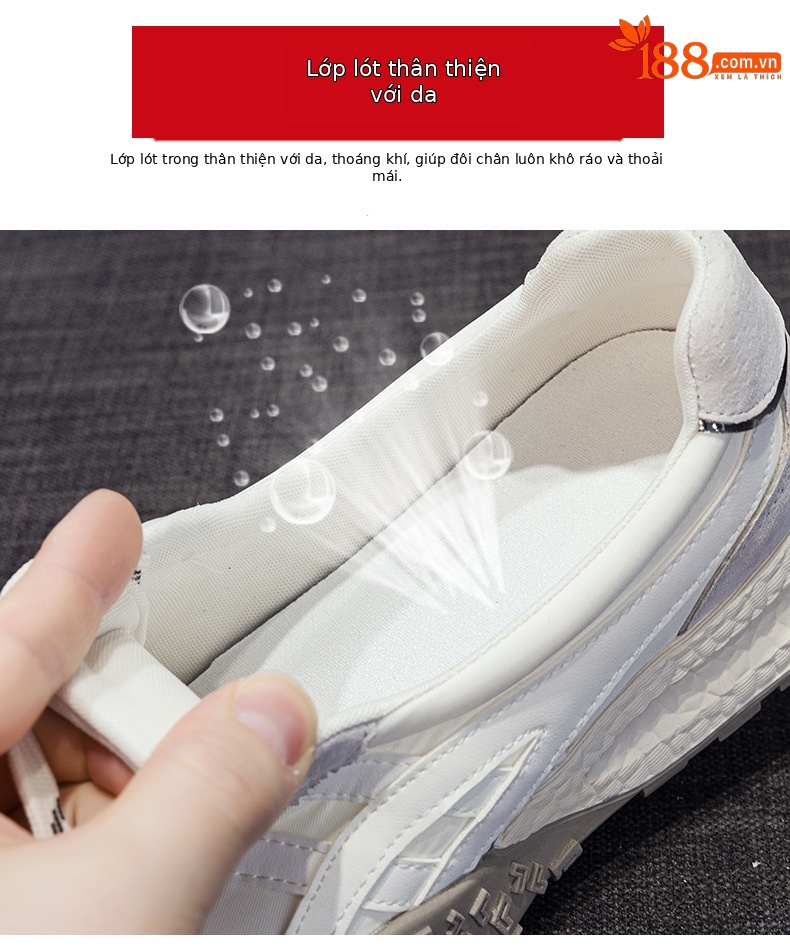 Giày sneaker nữ đế dày phong cách Đức miệng nông thời trang đa năng hè 2026 — M2822 màu vàng, M2822 Màu tím, M2822 màu be chi tiết 7