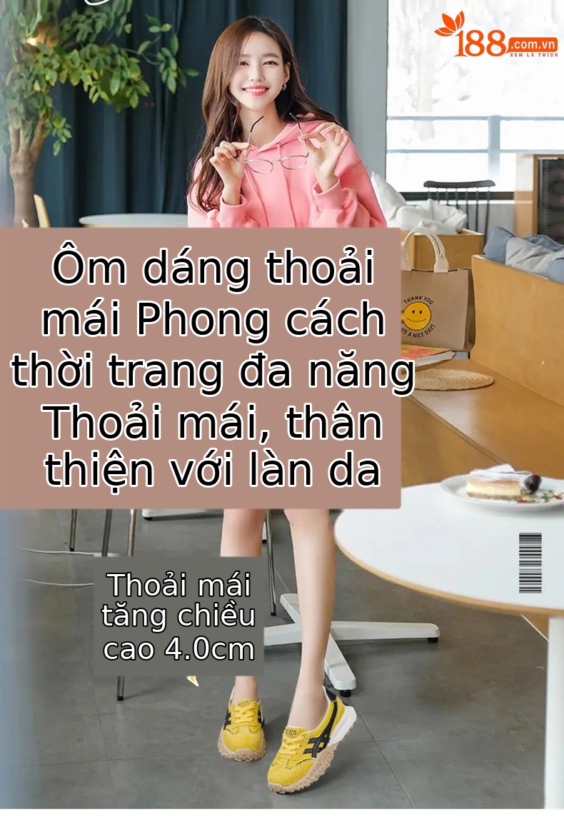 Giày sneaker nữ đế dày phong cách Đức miệng nông thời trang đa năng hè 2026 — M2822 màu vàng, M2822 Màu tím, M2822 màu be chi tiết 1