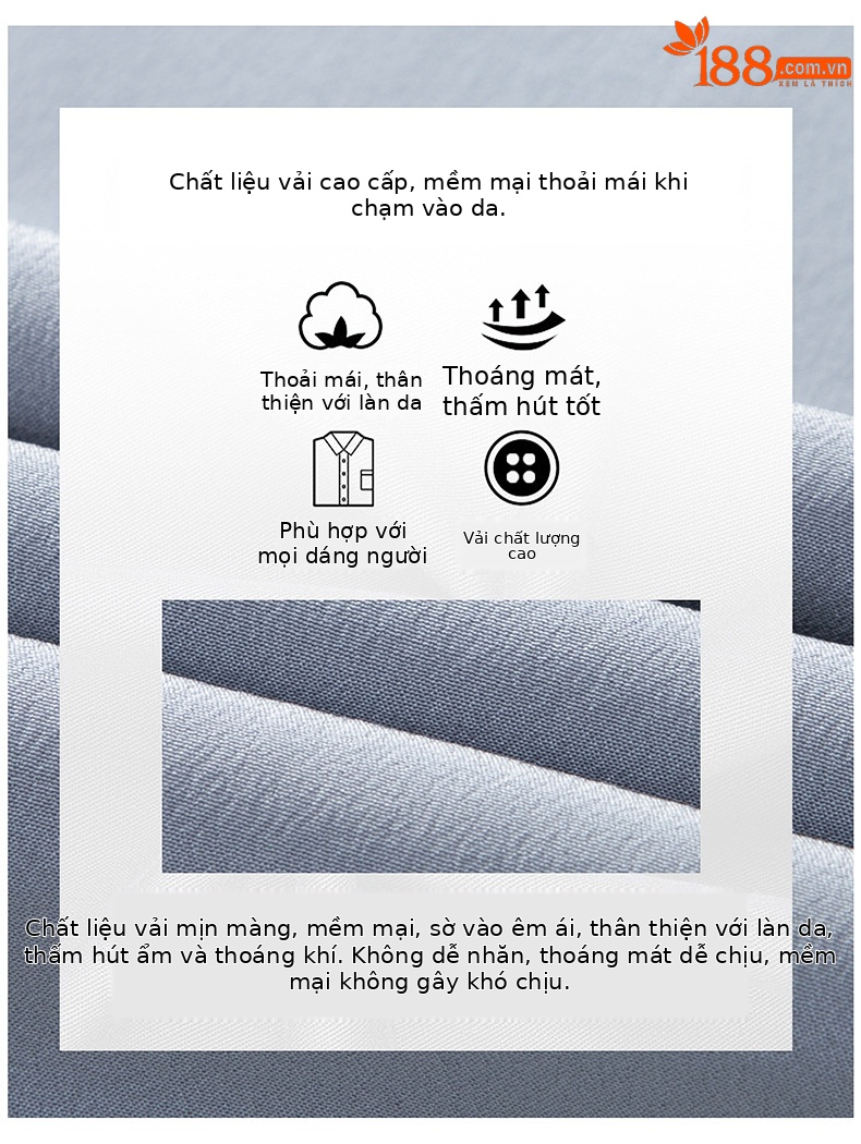 Quần dài lụa tơ tằm nam cao cấp cạp co giãn, chất satin mỏng thoáng khí mùa hè — Màu xanh hải quân 51859 chi tiết 2