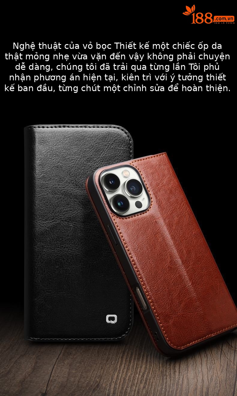 Ốp điện thoại di động iPhone 16epromax dùng cho Qiaili, giá đỡ nắp gập Apple da thật, bao toàn bộ, bao bảo vệ, thẻ — IPhone16 pro max kiểu cổ điển màu nâu, IPhone16 pro max mẫu cổ điển màu đen, IPhone16 pro màu nâu cổ điển, IPhone16 pro màu đen cổ điển chi tiết 5