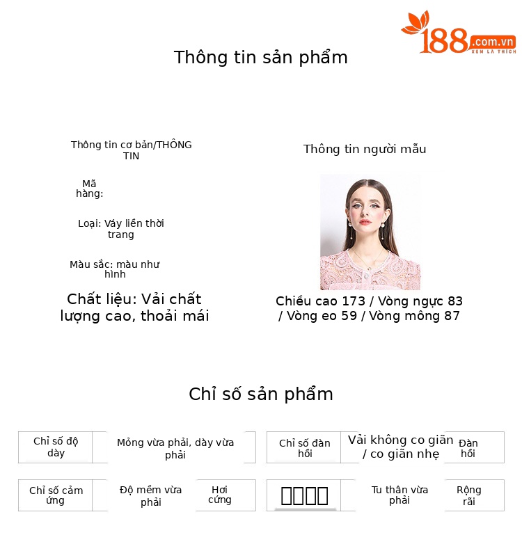 Set váy liền hai mảnh mùa hè: áo sơ mi cổ tròn ngắn tay thêu ren rỗng kết hợp chân váy chữ A cạp cao xòe rộng — Màu xanh lam, Màu hồng, Màu mơ chi tiết 10