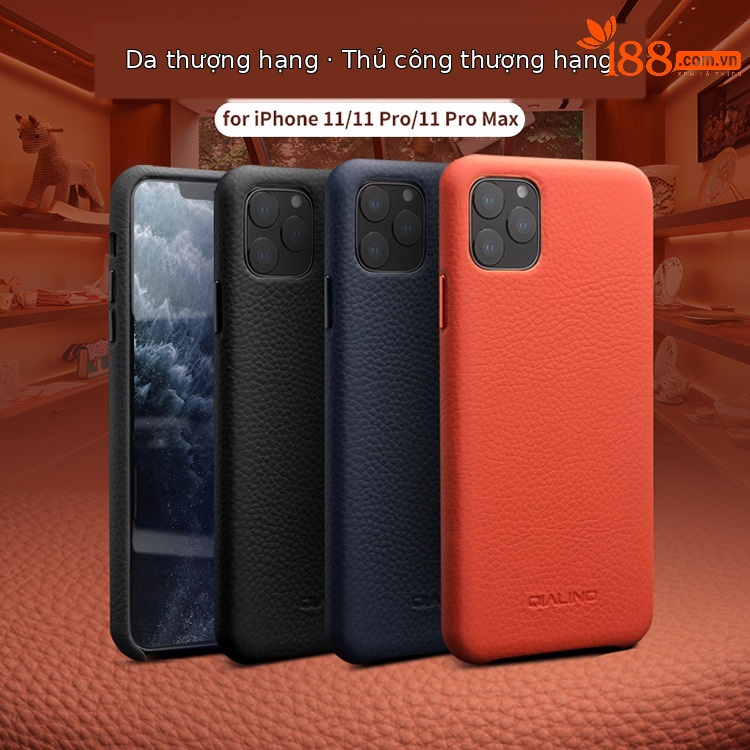Ốp lưng da thật cho iPhone 11 Pro Max, bao da bảo vệ chống sốc — IPhone 11 Pro 5,8 inch yêu ngựa nguyên bản màu cam, IPhone 11 Pro 5,8 inch yêu ngựa nguyên bản màu xanh hoàng gia, IPhone 11 Pro Max iPhone 6,5 inch màu đen nguyên bản, IPhone 11 Pro Max 6,5 inch yêu ngựa nguyên bản màu cam