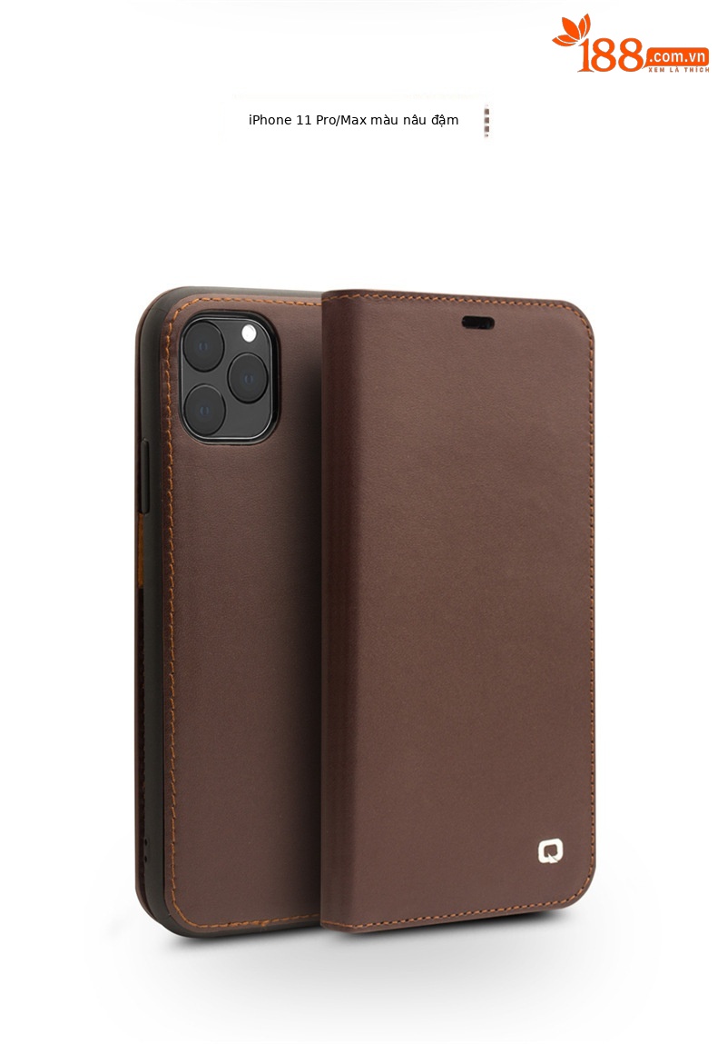 Ốp lưng iPhone 11 Pro Max da thật nắp gập chống rơi, tích hợp khe thẻ — [5,8 inch] iPhone11 Pro màu đen cổ điển thế hệ thứ hai, [5,8 inch] iPhone11 Pro màu nâu sẫm cổ điển thế hệ thứ hai, [6,5 inch] iPhone11 Pro Max thế hệ thứ hai màu đen cổ điển chi tiết 10