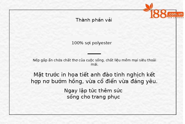 Áo thun nữ cổ tròn dáng rộng in họa tiết anh đào thiết kế độc đáo, tay xếp ly — Màu xanh lam nhạt, Màu đen, Màu mơ chi tiết 3