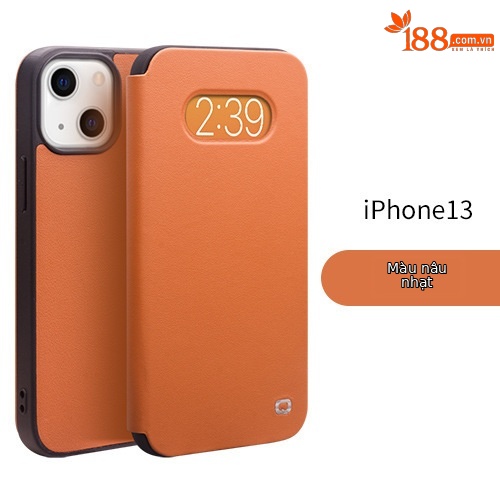 IPhone13 6,1 inch nắp gập siêu mỏng màu nâu
