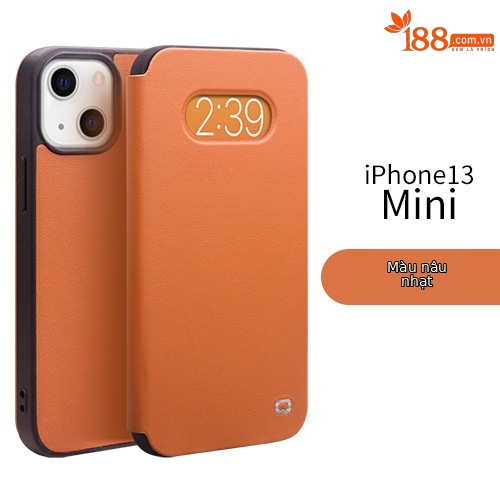 IPhone 13mini 5,4 inch nắp gập siêu mỏng màu nâu