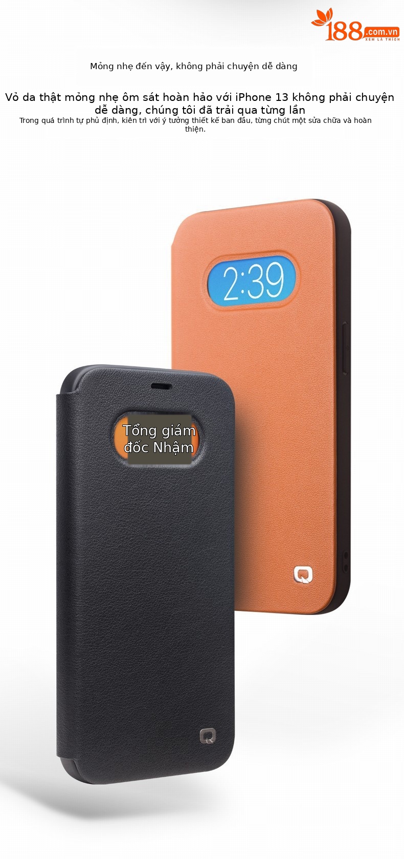 Ốp lưng da thật nắp gập chống sốc cho iPhone 13 Pro Max và 13 mini — IPhone13Pro max 6,7 inch nắp gập siêu mỏng màu nâu, Màu đen lật siêu mỏng iPhone13Pro max 6,7 inch, IPhone13Pro 6,1 inch nắp gập siêu mỏng màu nâu, IPhone13Pro 6,1 inch nắp gập siêu mỏng màu đen chi tiết 4
