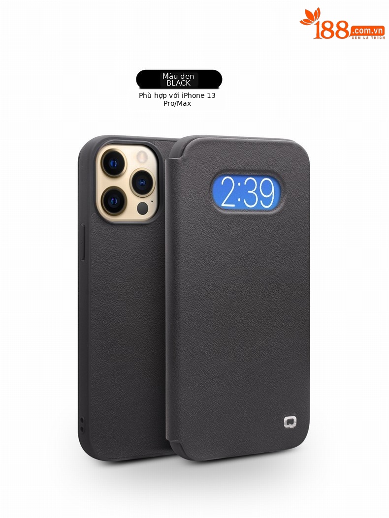 Ốp lưng da thật nắp gập chống sốc cho iPhone 13 Pro Max và 13 mini — IPhone13Pro max 6,7 inch nắp gập siêu mỏng màu nâu, Màu đen lật siêu mỏng iPhone13Pro max 6,7 inch, IPhone13Pro 6,1 inch nắp gập siêu mỏng màu nâu, IPhone13Pro 6,1 inch nắp gập siêu mỏng màu đen chi tiết 10