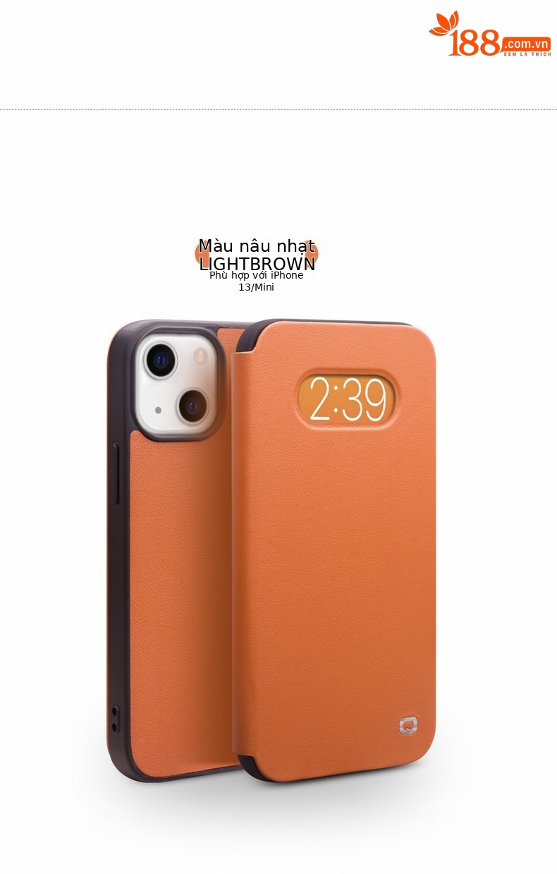Ốp lưng da thật nắp gập chống sốc cho iPhone 13 Pro Max và 13 mini — IPhone13Pro max 6,7 inch nắp gập siêu mỏng màu nâu, Màu đen lật siêu mỏng iPhone13Pro max 6,7 inch, IPhone13Pro 6,1 inch nắp gập siêu mỏng màu nâu, IPhone13Pro 6,1 inch nắp gập siêu mỏng màu đen chi tiết 11