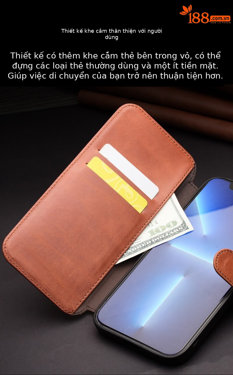 Ốp lưng da thật bọc toàn bộ cho iPhone 13 Pro Max, nắp gập chống rơi — Khóa từ doanh nhân iPhone13 6,1 inch màu đen, IPhone13 6,1 inch nút từ doanh nhân màu xanh lam Yuanfeng, Nút từ doanh nhân iPhone13pro 6,1 inch màu xanh lam Yuanfeng, Khóa từ doanh nhân iPhone13pro 6,1 inch màu nâu nhạt chi tiết 6