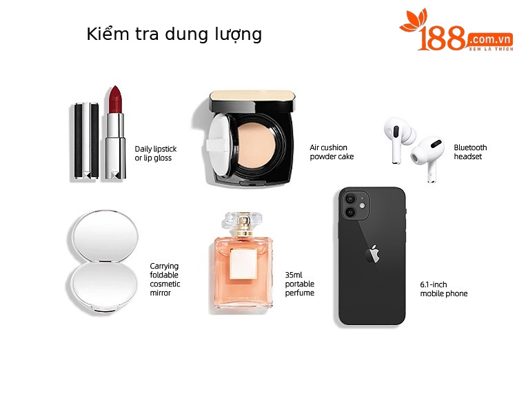 Túi đeo chéo nữ phong cách Hàn Quốc dáng hộp nhỏ xách tay — Màu be, Màu xanh vàng, Màu bánh quy, Voi xám chi tiết 8