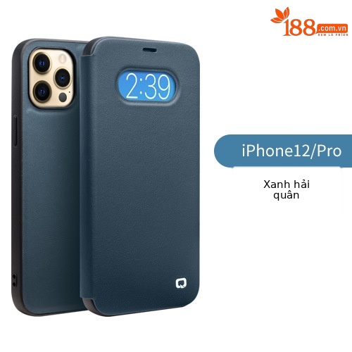 IPhone 12/12 Pro 6,1 inch nắp gập siêu mỏng màu xanh nước biển