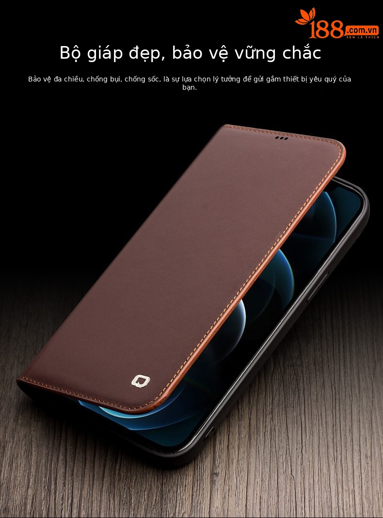 Ốp lưng da thật gập đứng cho iPhone 12 Pro Max / 12 mini – bảo vệ toàn diện, tích hợp giá đỡ — IPhone12 mini 5,4 inch màu nâu cổ điển thế hệ thứ hai, IPhone12 Pro 6,1 inch màu nâu cổ điển thế hệ thứ hai, IPhone12 6,1 inch màu nâu cổ điển thế hệ thứ hai, IPhone12 Pro Max 6,7 inch màu đen cổ điển thế hệ thứ hai chi tiết 9