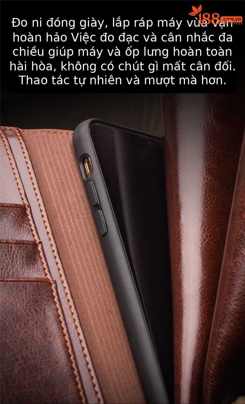 Ốp lưng da thật iPhone 11 Pro Max – Bao da doanh nhân sang trọng — IPhone 11 6,1 inch màu đen cổ điển, IPhone 11 màu nâu cổ điển 6,1 inch, IPhone 11 Pro 5,8 inch màu đen cổ điển, IPhone 11 Pro 5,8 inch màu nâu cổ điển chi tiết 7